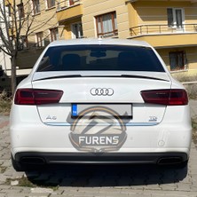 Furens Audi A6 Bagaj Üstü Slim Yarasa Spoiler Piano Black Parlak Siyah 2012 - 2017