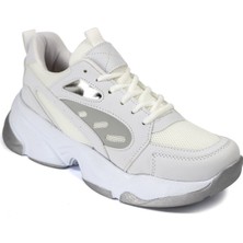 Sunstep Vientto Siyah Beyaz Bağcıklı Kadın Spor Sneaker Ayakkabı 3404