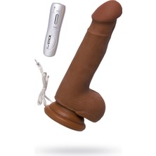 ada marketing Elite Esmer Realistik Vibratör Titreşimli Fantezi Vibratörü ve Titreşimli Dildo