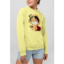 Swozz Monkey D. Luffy Baskılı Unisex Sweatshirt Hoodie