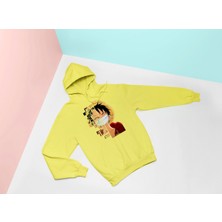 Swozz Monkey D. Luffy Baskılı Unisex Sweatshirt Hoodie