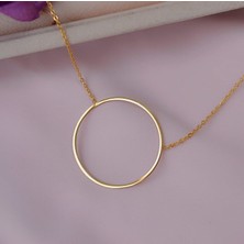 N!da Jewelry 925 Ayar Gümüş Daire Kolye