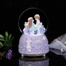 Keyfim Shop Mis You Orta Boy Işıklı Müzikli Kar Küresi