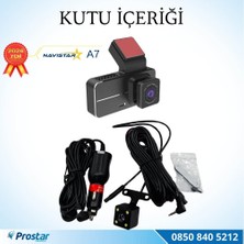 Navistar A7 Wifi + Gps 2k Çift Kameralı 170° Geniş Açı Lens Gece G?