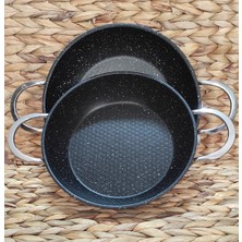 Imza Efsane Granit 22 cm ve 20 cm 2'li Yumurta Sahan Tava Set