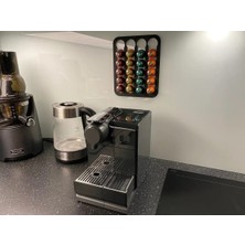 ZS Store Nespresso ve Starbucks Uyumlu Duvar Tipi Kapsül Kahve Standı Siyah