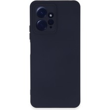 Case World Caseworld Xiaomi Redmi Note 12 4g Kapak Içi Kadife Kamera Korumalı Lansman Silikon Kılıf - Lacivert