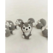 Trendo Gurumi Amigurumi Oyuncak Anahtarlık Kurt (6 Cm)