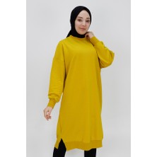 Puane 30645 2 Ip Kumaş Uzun Boy Basic Sweatshirt
