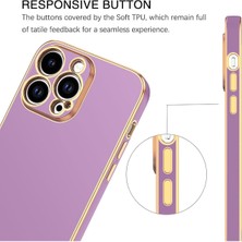 Teknomoda Huawei Nova 9 Kılıf Kenarları Gold Kamera Korumalı Renkli Pastel Silikon Siyah Bark