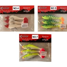 Captain 3567 Cracker Soft 10CM 18GR 3'lü Paket Silikon Suni Yem