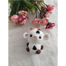 Trendo Gurumi Amigurumi Oyuncak Anahtarlık Inek 6 cm