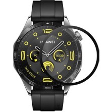 MobaxAksesuar Huawei Gt4 46mm Full Ekran Nano Saat Koruyucu (41mm Değildir)