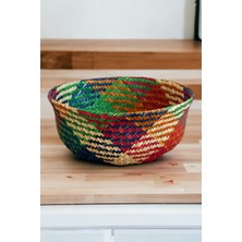 Ocean Point Katlanabilir Sepet Organizer Doğal Deniz Sazı Dekoratif Düzenleyici 35CM Oceanpoint