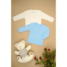 Bebe Tospik 2'li Pamuklu Uzun Kol Çıtçıt O Yaka Body Zıbın