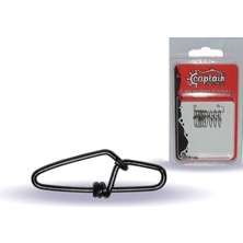 Captain 5017 Sahte Yem Klipsi Snap Strong Black Nikel 10'lu Paket