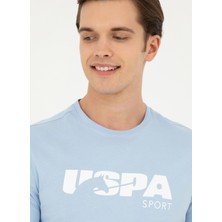 U.S. Polo Assn. Bisiklet Yaka Açık Mavi Erkek T-Shirt MONRO