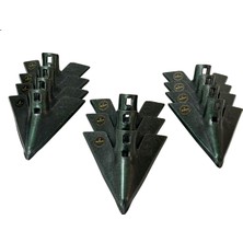 Demiray 7 mm Demiray Çelik 11 Adet Kültivatör Pabucu (27 Cm) - Kazayağı Pabucu (Yeşil
