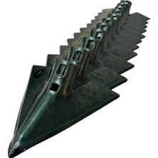 Demiray 7 mm Demiray Çelik 11 Adet Kültivatör Pabucu (27 Cm) - Kazayağı Pabucu (Yeşil
