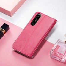 Bdt Boutique Sony Xperia 1 Iii Dört Yapraklı Yonca Zarif Iş Kısa Kayış Için Telefon Kılıfı (Yurt Dışından)