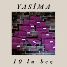 Yasima 10 Adetmor Mikrofiber Temizlik Bezi Cam Ev Temizliği Toz Alma