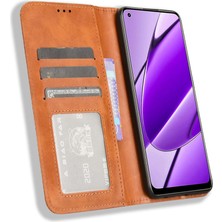 Bdt Boutique Realme 11 4g Cüzdan Pu Deri Manyetik Kapatma Için Telefon Kılıfı (Yurt Dışından)