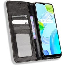 Bdt Boutique Realme C30 4g Manyetik Kapatma Cüzdan Pu Deri Telefon Kılıfı (Yurt Dışından)