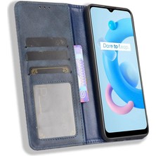 Bdt Boutique Realme C11/C20/C20A Pu Deri Cüzdan Manyetik Kapatma Için Telefon Kılıfı (Yurt Dışından)