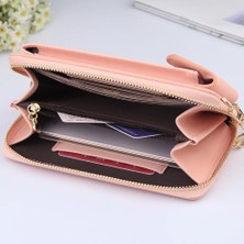 Qiuming Shop No.5 Tarzı Moda Uzun Kadın Cüzdan Omuz Çantası Kadın Cüzdan Debriyaj Bayan Çanta Fermuarlı Telefon Cebi Kart Sahibinin Bayanlar Carteras (Yurt Dışından)