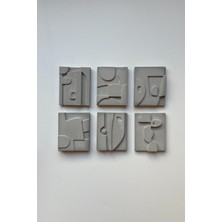 Sin İstanbul 6'Lı Picasso Buzdolabı Magneti Gri