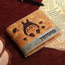 Qiuming Shop Totoro Stili Anime Uzumakuden Kurama Cüzdan Kyuubi Madeni Para Cebi Erkek Çanta Kahverengi Billfold (Yurt Dışından)