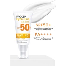 Procsın Hydra Sun SPF50+ Yoğun Nemlendirici Yatıştırıcı Leke Karşıtı Cam Cilt Güneş Kremi Pa++++