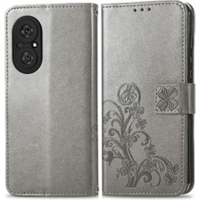 Manyi Mall Huawei Onur 50SE Flip Kapak Kılıf Için Kılıf Zarif Iş Dört (Yurt Dışından)