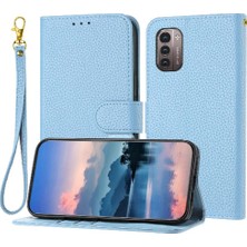 Manyi Mall Nokia Nokia Için Telefon KILIFI/G21 Pu Deri Flip Folio Kart Yuvaları Tutucu Litch (Yurt Dışından)