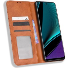 Manyi Mall Infinix Not 11 Pro Pu Deri Manyetik Kapatma Cüzdan Için Kılıf (Yurt Dışından)