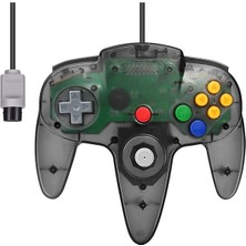 Papajack Nintendo-64 N64 Oyun Sistemiyle Uyumlu Yıldız Gri-Klasik Kablolu Kumanda Joystick'i Şeffaf Siyah (Yurt Dışından)