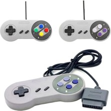 Papajack Gri Mor-Snes Için Yüksek Kaliteli Gamepad Sfc Video Oyun Konsolu Için Süper Nintendo Oyun Konsolu Için 16 Bit Gri Renkli Düğme Kontrolörleri (Yurt Dışından)