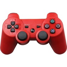 Papajack Kırmızı-Gamepad P3 Kablosuz Bluetooth Denetleyicisi P3 Çift Şok Oyun Joystick Kablosuz Gamepad Konsolu (Yurt Dışından)