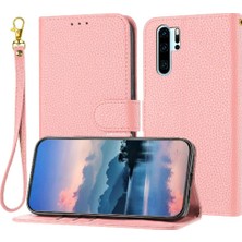 Manyi Mall Huawei P30 Pro Kart Yuvaları Tutucu Pu Deri Flip Folio Için Telefon Kılıfı (Yurt Dışından)