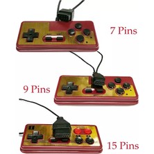 Papajack 7 Pin-7 Pin 9 Pin 15 Pin Fiş Kablosu Gamepad Oyun Denetleyicisi Için 8 Bit Video Oyun Konsolu Turbo Ab Düğmesi Ile (Yurt Dışından)