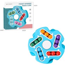 Papajack STYLE08 Mavi-Dönen Sihirli Fasulye Küp Parmak Ucu Spinners Oyuncaklar Çocuk Yetişkinler Stres Giderici Spin Boncuk Çocuk Bulmacalar Yaratıcı Eğitim Oyunu (Yurt Dışından)