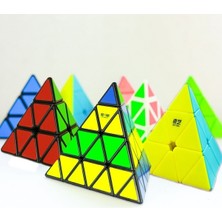 Papajack Qiyi Çıkartmasız-Qiyi 3X3X3 Rubix Küp Üçgen Hız Sihirli Küp Rubik Profesyonel Cubo Magico Bulmacalar Renkli Eğitici Oyuncaklar Çocuklar Için (Yurt Dışından)