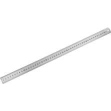 Bifeng Shop 500MM Tarzı Paslanmaz Çelik Cetvel Metal Düz Cetvel Hassas Çift Taraflı Ölçme Aracı (Yurt Dışından)