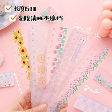 Bifeng Shop No.5 Tarzı 15 cm Kawaii Hayvan Çiçek Cetvel Öğrenci Cetveller Çok Fonksiyonlu Dıy Çizim Araçları Ölçme Aracı Okul Ofis Çizim Kaynağı 1 Adet (Yurt Dışından)