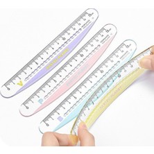 Bifeng Shop Pembe Tarzı M Düz Astar Cetvel Çok Fonksiyonlu Geometri Ölçüm Cetveli Basit Dalga Çizgi Ölçeği Cetvel (Yurt Dışından)