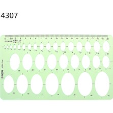 Bifeng Shop NO.4307 Stili Öğrenci Okul Kırtasiye Pro Için Plastik Geometrik Şablon Cetvel Çizim Araçları (Yurt Dışından)