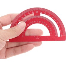 Bifeng Shop Kırmızı Stil Alüminyum Üçgen Ölçekli Cetvel Seti, Öğrenciler Için 2 Üçgen Cetvel Iletki ve Doğrusal Cetvel Matematik Geometri Aracı Içerir (Yurt Dışından)