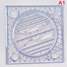 Bifeng Shop A1 Stili Çok Işlevli Dönebilen Çizim Şablonu Sanat Tasarım Inşaat Mimarı Stereo Geometri Daire Çizim Ölçme Ölçeği Cetvel (Yurt Dışından)