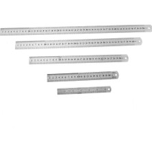 Bifeng Shop 150MM Tarzı Paslanmaz Çelik Metal Düz Cetvel Çift Taraflı Cetvel Hassas Ölçme Aracı (Yurt Dışından)