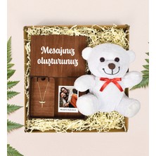 Pababo Kendin Tasarla Polo Kartlı Kolye Kutusu & Zirkon Kolye & Sevimli Ayıcık